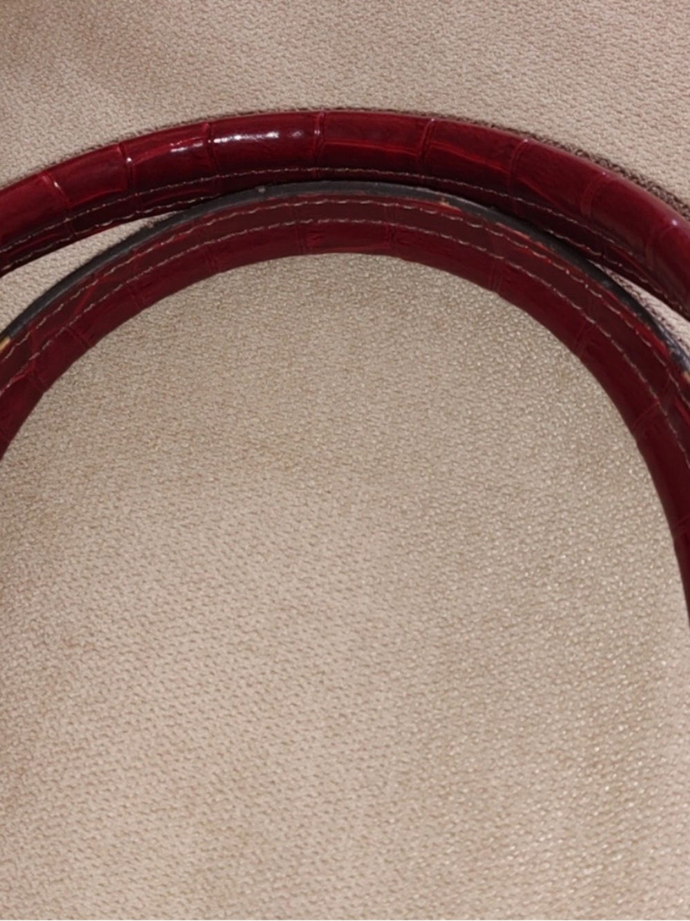 Liz Claiborne Burgundy Faux Croc Purse - Picture 6 of 6